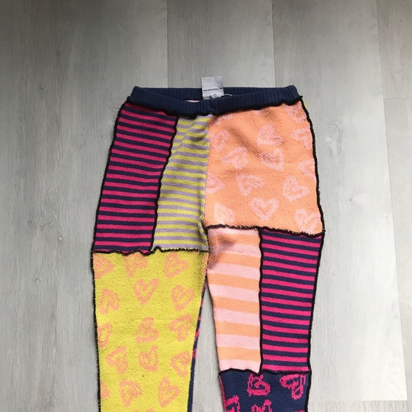 THE RAGGED PRIEST WOMENS PANTS KNIT PATCHWORK WORK SMALL - Picture 3 of 14